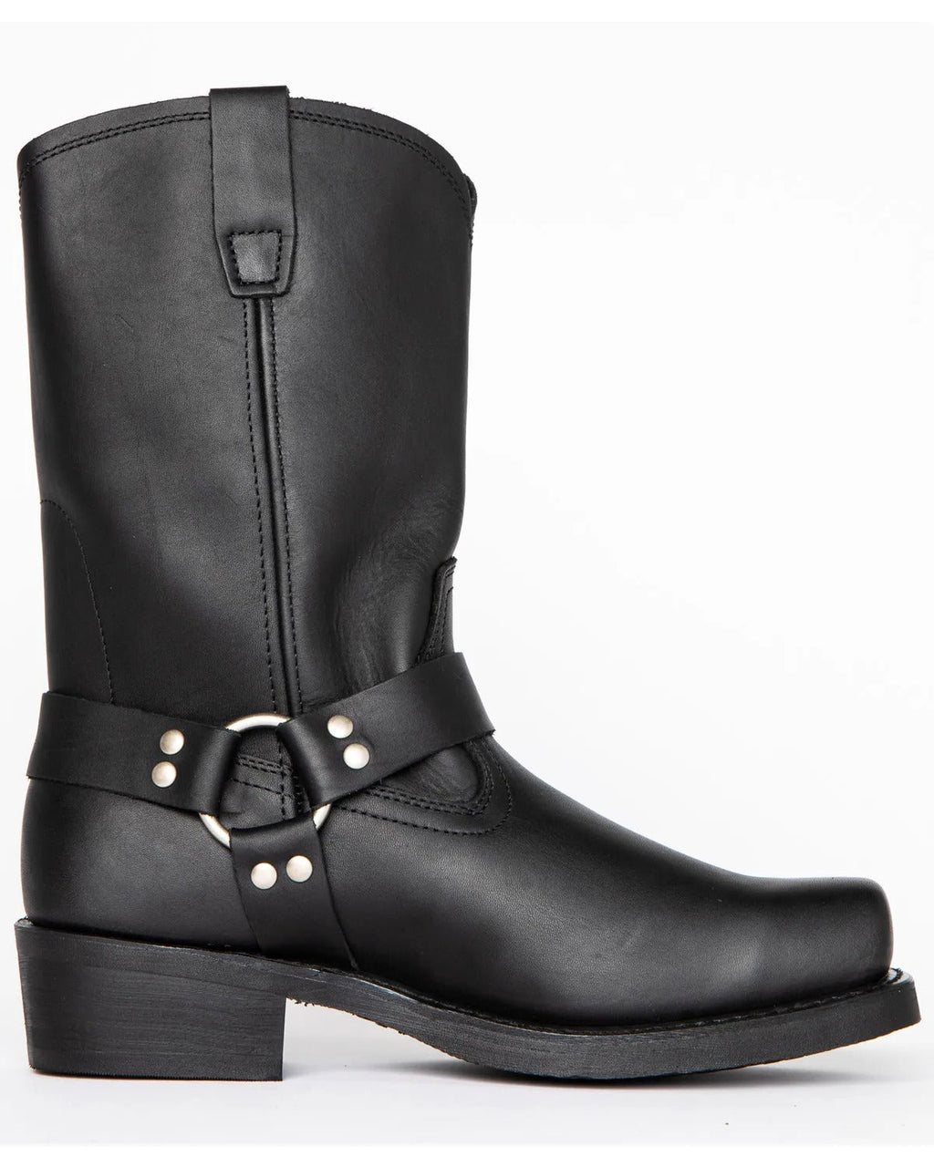 Men's Black Harness Boot - 11 Inch Tall