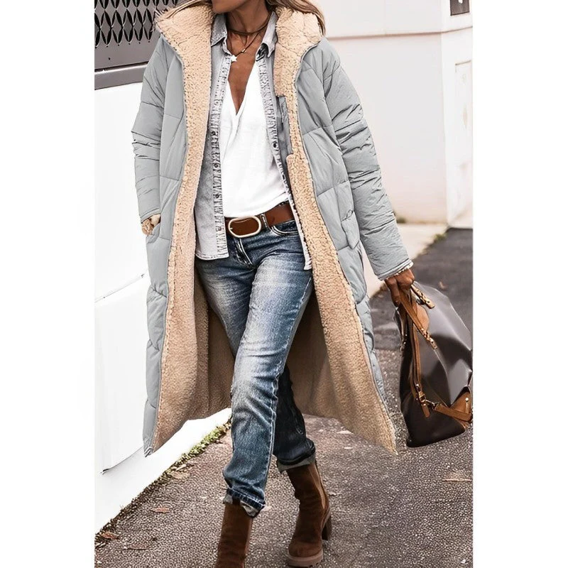 Long comfortable coat for women