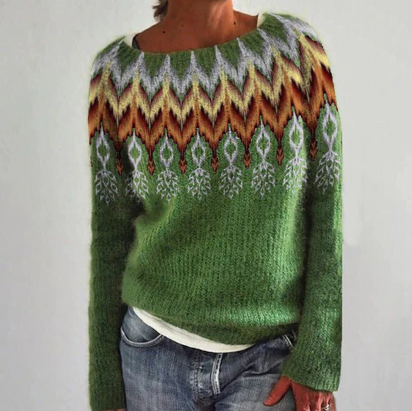 Women's retro sweater