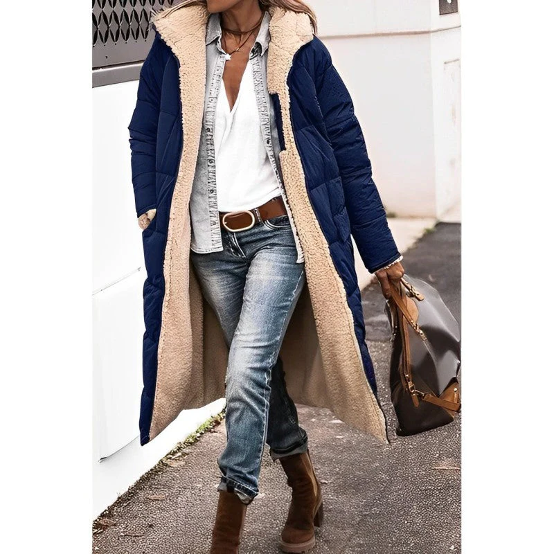 Long comfortable coat for women