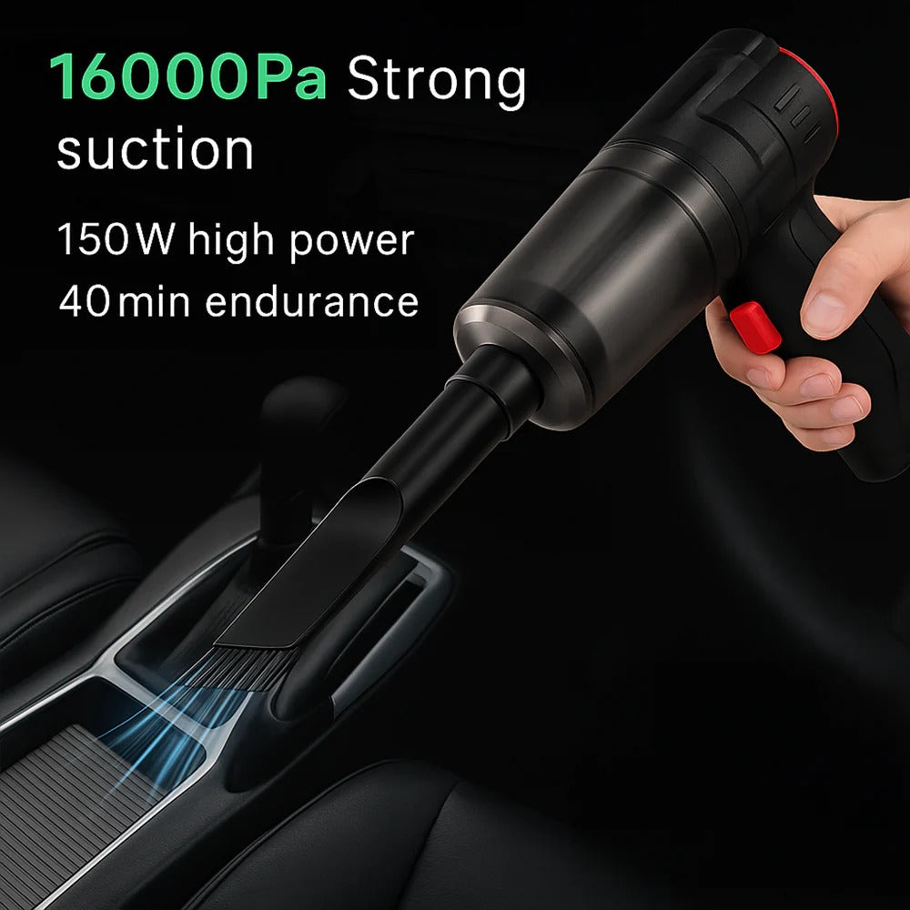 Cordless Car Vacuum Cleaner – 95000Pa Suction, Lightweight & Powerful Handheld