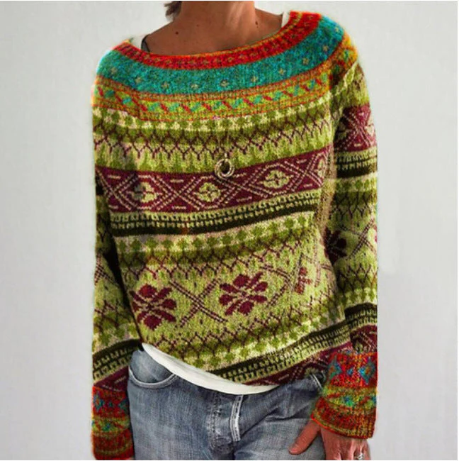 Women's retro sweater
