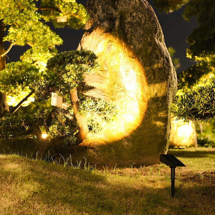 Waterproof LED Solar Multi-zoom Spot Light Landscape Lighting RGB