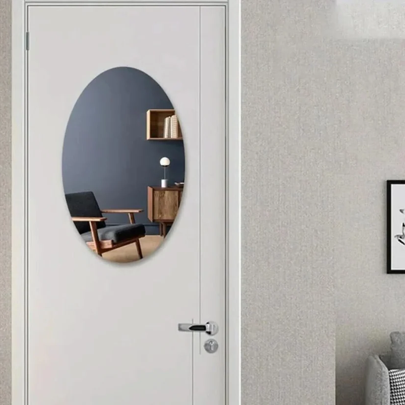 Adhesive Mirror | Oval Shape