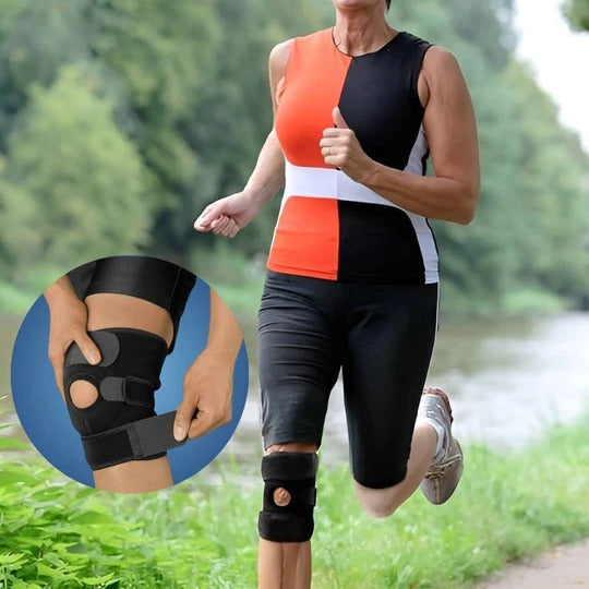 Knee Support with Adjustable Compression | for Pain Relief - Injury Recovery - Arthritis and Sports Stability