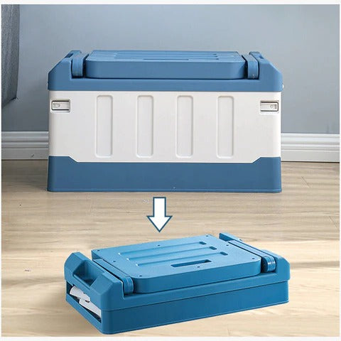 Spacious Indoor / Outdoor Collapsible Trunk Storage Bin Container With Seat