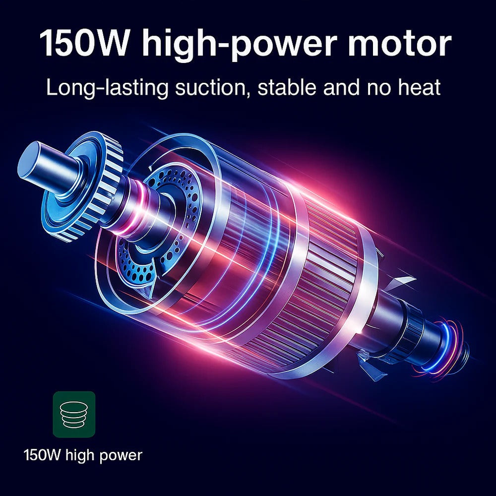 Cordless Car Vacuum Cleaner – 95000Pa Suction, Lightweight & Powerful Handheld