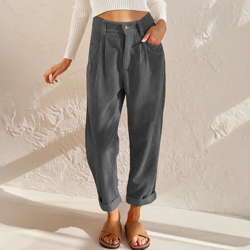 Casual Corduroy Pants For Women