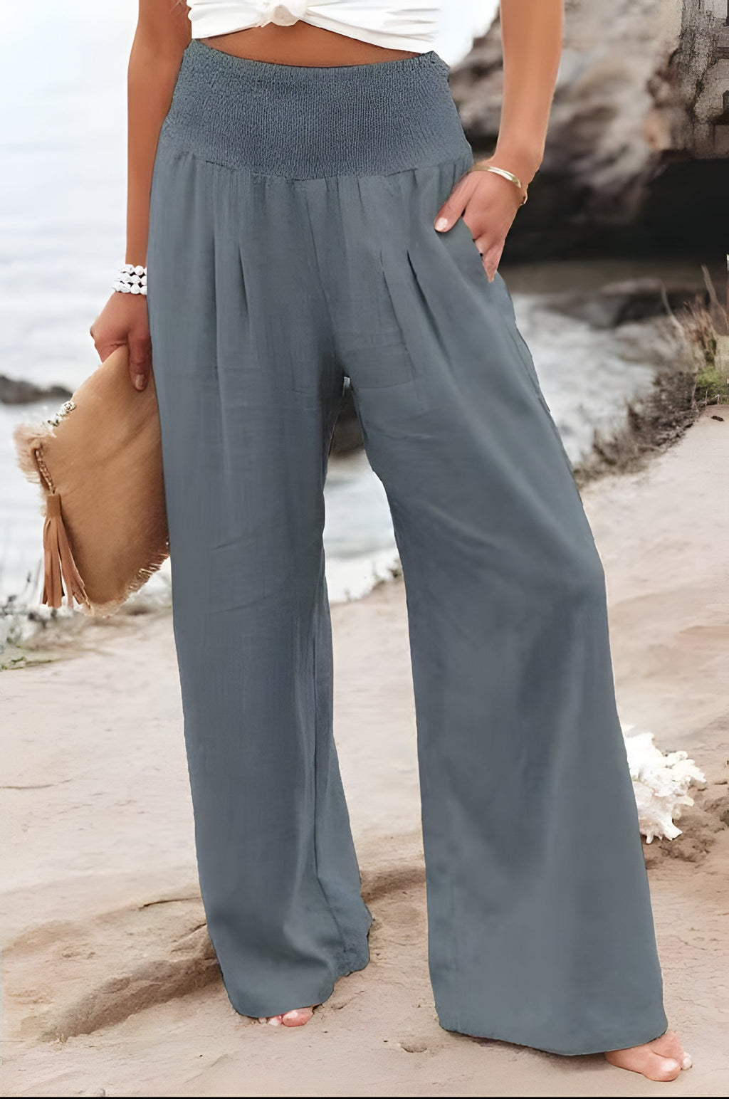 Comfortable linen trousers for women