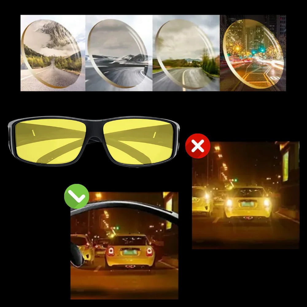 Night driving clarity glasses