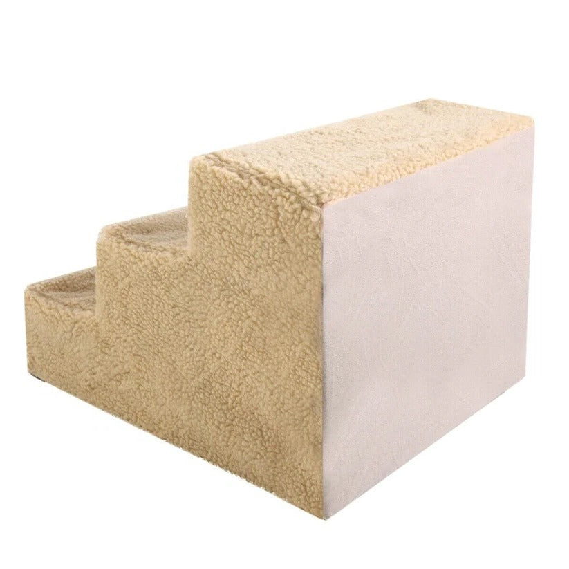 3 Step Portable Dog Stairs For Tall Bed