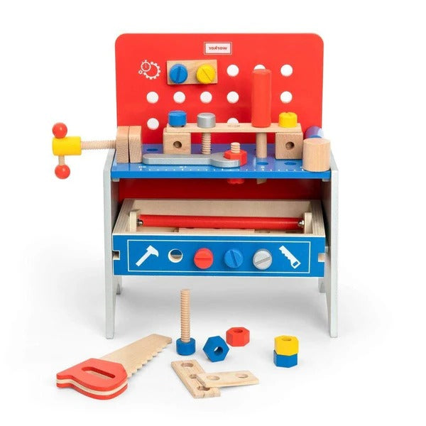 Kids Pretend Play Realistic Work Tool Bench Toy