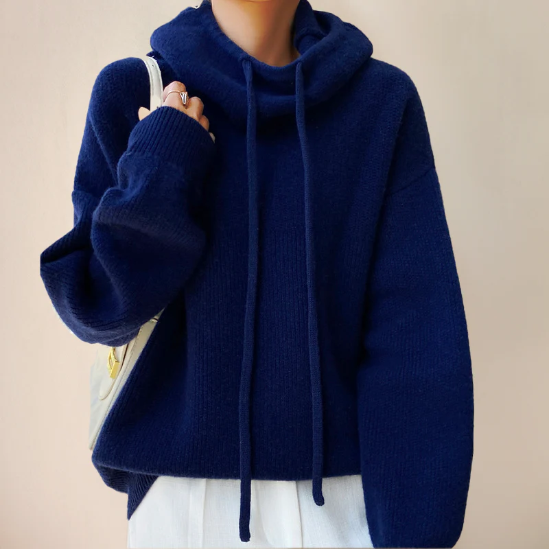 Turtleneck Sweater Made of Merino Wool for Women