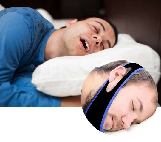 Full Head Chin Strap for Snoring Relief | Sleep Apnea Support - Comfortable - Night Use
