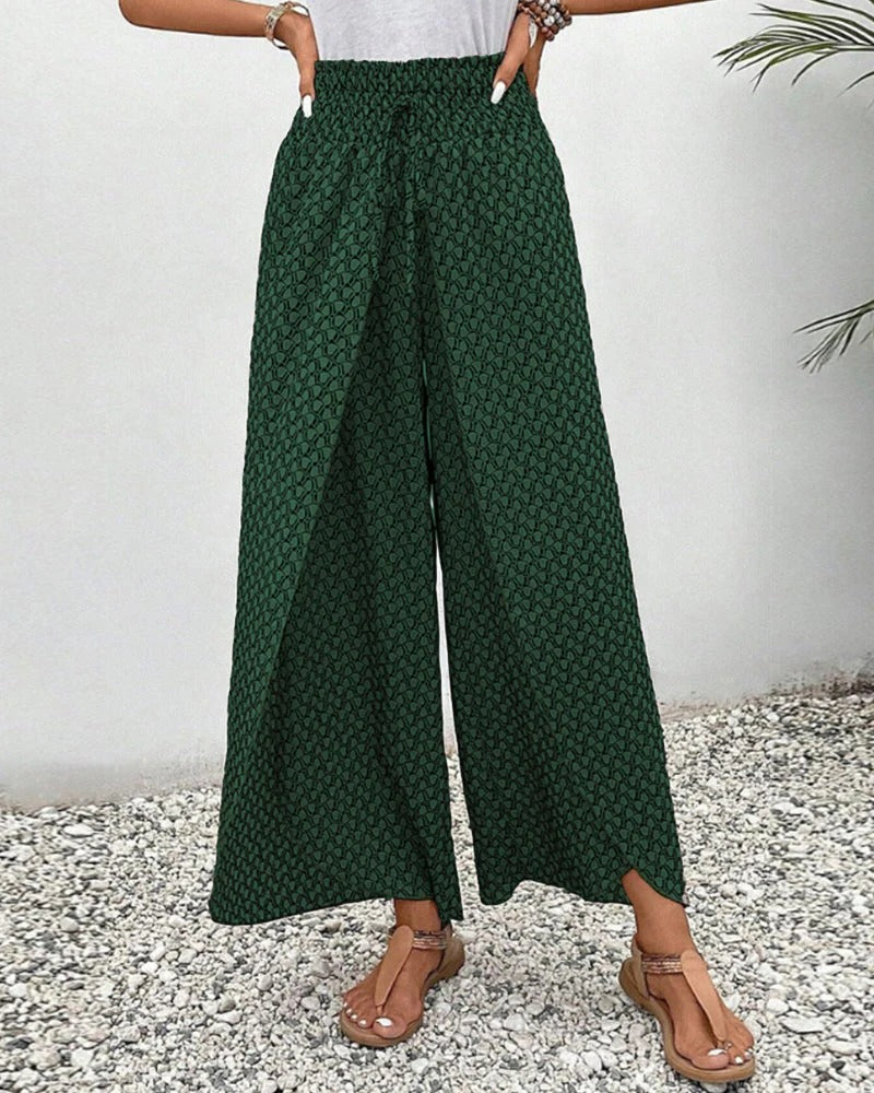 Women's Trousers With Geometric Print