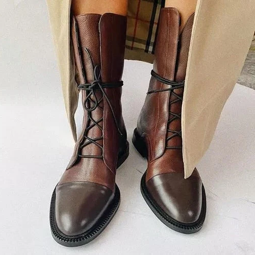 Vintage Heeled Ankle Boots For Women