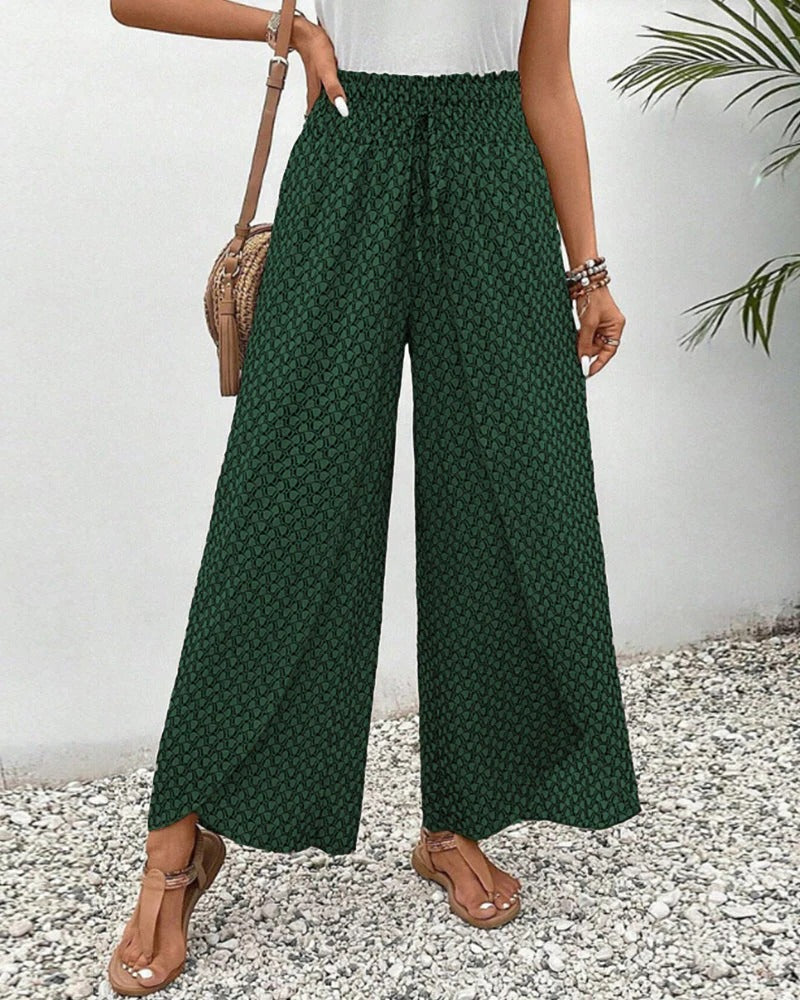 Women's Trousers With Geometric Print
