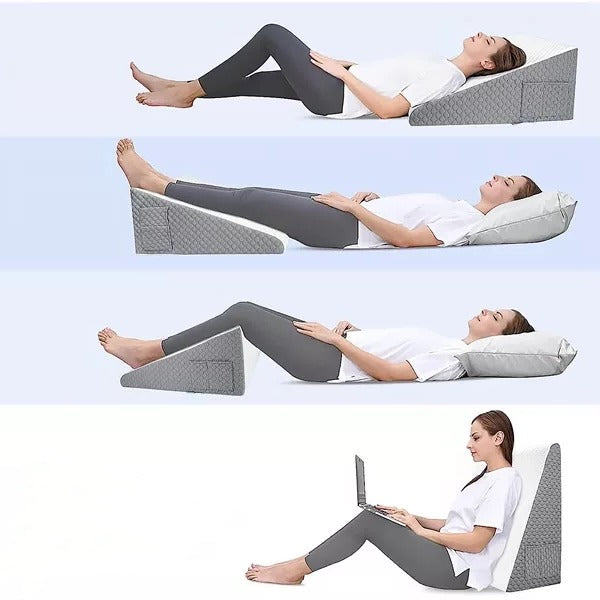 Triangle Memory Foam Wedge Pillow for Sleeping