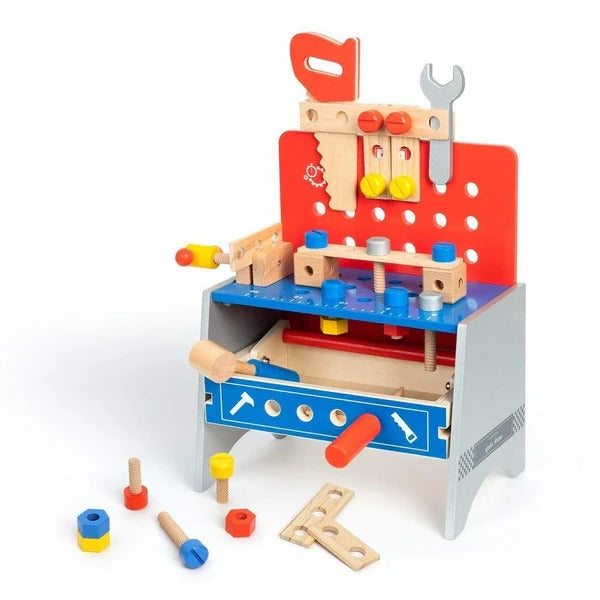 Kids Pretend Play Realistic Work Tool Bench Toy
