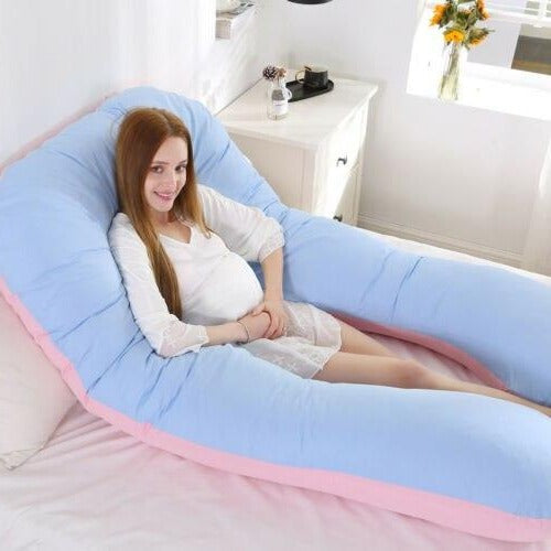 Sleeping Full Support Body Pillow - Ergonomic Design For Pregnancy, Shoulder & Back Pain