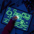Magic LED Light Drawing Pad for kids