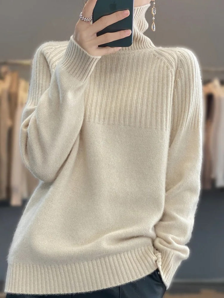 Women's Cashmere Sweater Turtleneck