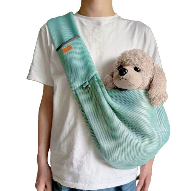 Lightweight & Breathable Crossbody Dog Sling Shoulder Bag