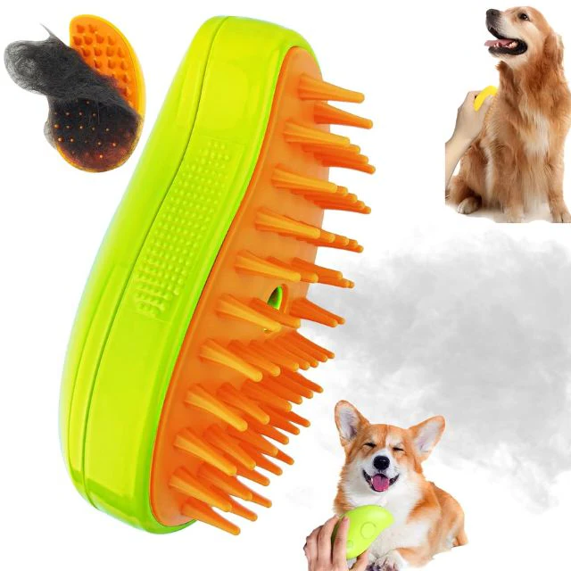 Steamy Dog Brush - No More Fur Everywhere