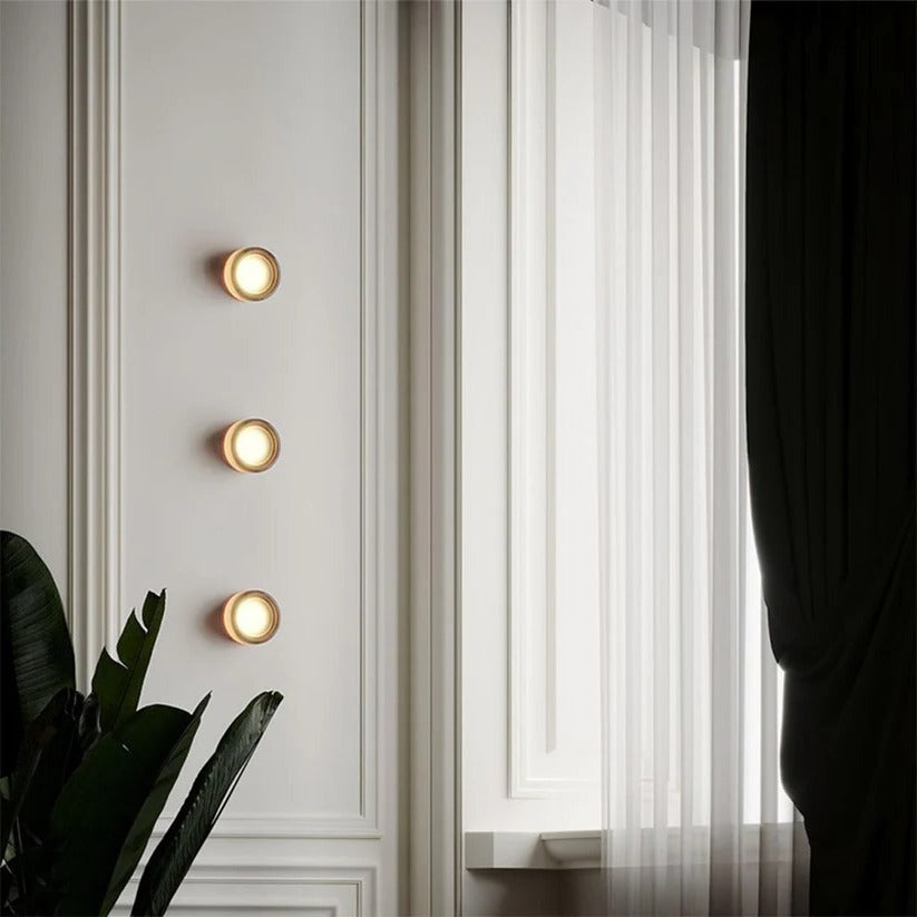 Modern Dimple Glass LED Wall Sconce