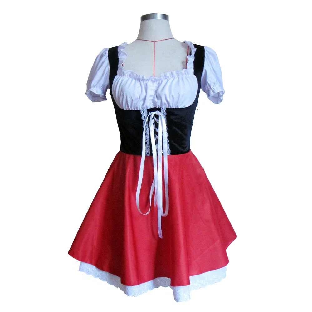 Official Little Red Riding Hooded Dress Woman Costume