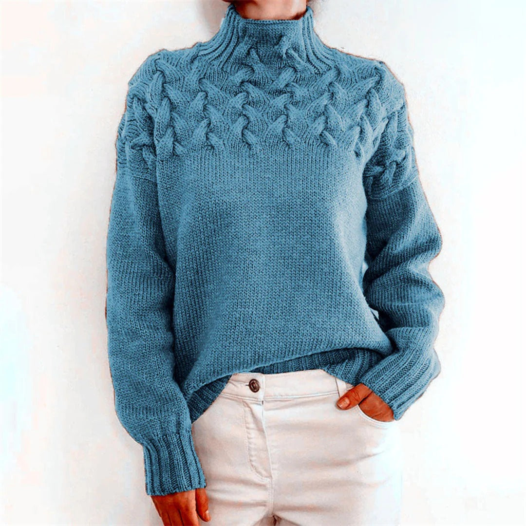 Women's Knitted Turtleneck Sweater