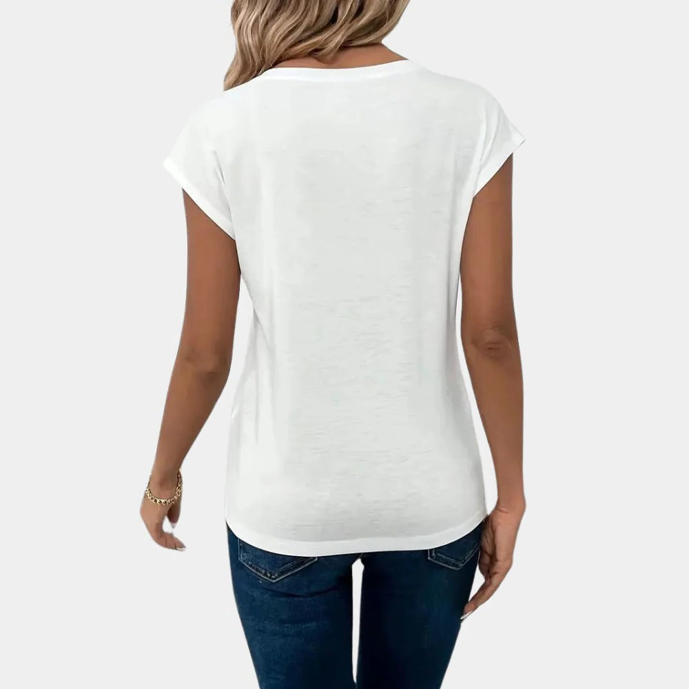 Casual Women's V-neck T-shirt