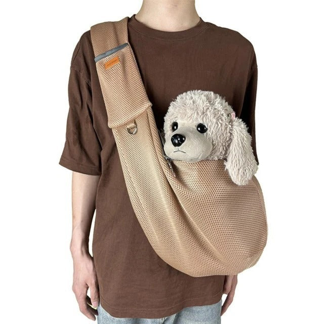 Lightweight & Breathable Crossbody Dog Sling Shoulder Bag