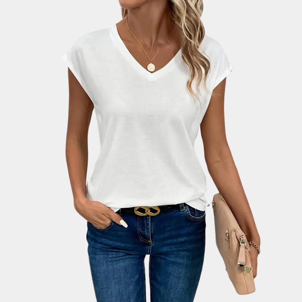 Casual Women's V-neck T-shirt