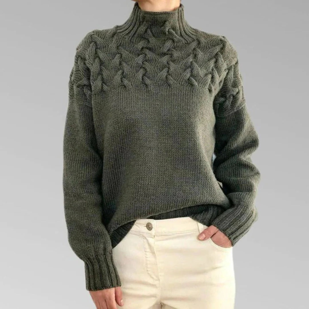 Women's Knitted Turtleneck Sweater