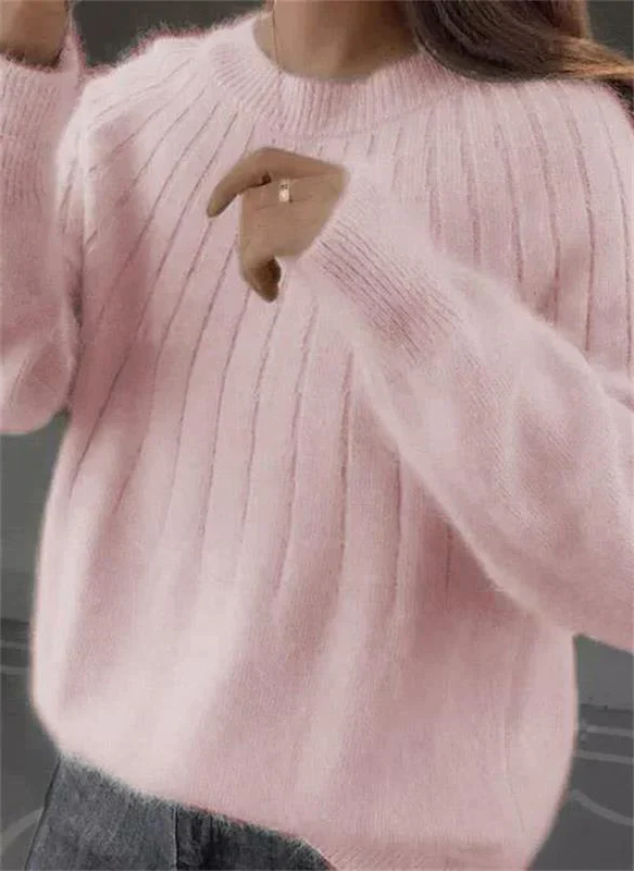 Soft Cashmere Knitted Sweater for Women - Warm and Luxury