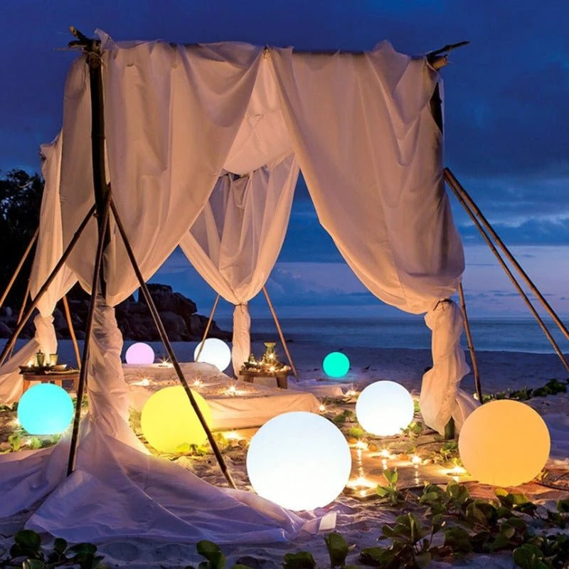 Outdoor Globe Light - Wireless, Weatherproof, 16 Colors LED Sphere light