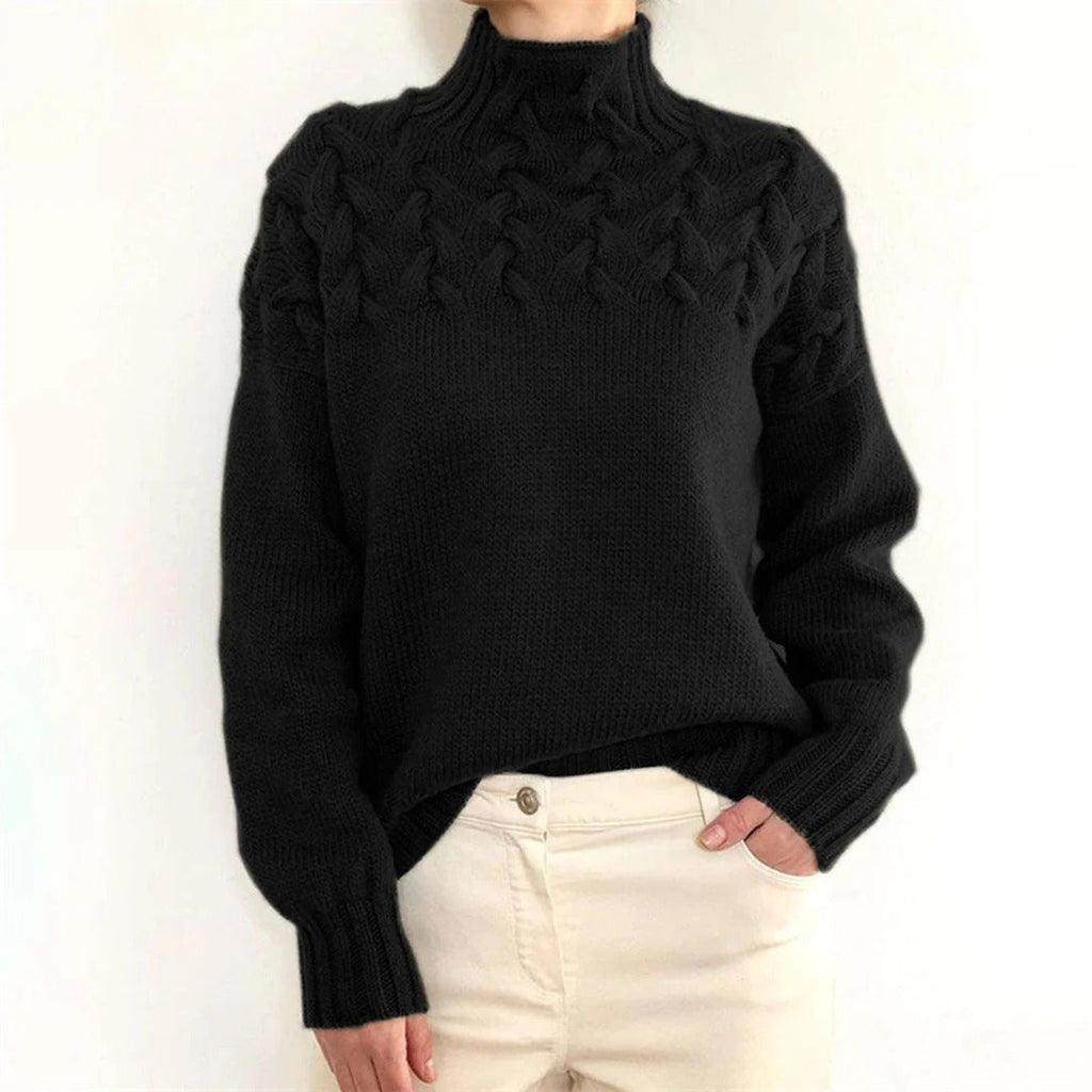 Women's Knitted Turtleneck Sweater