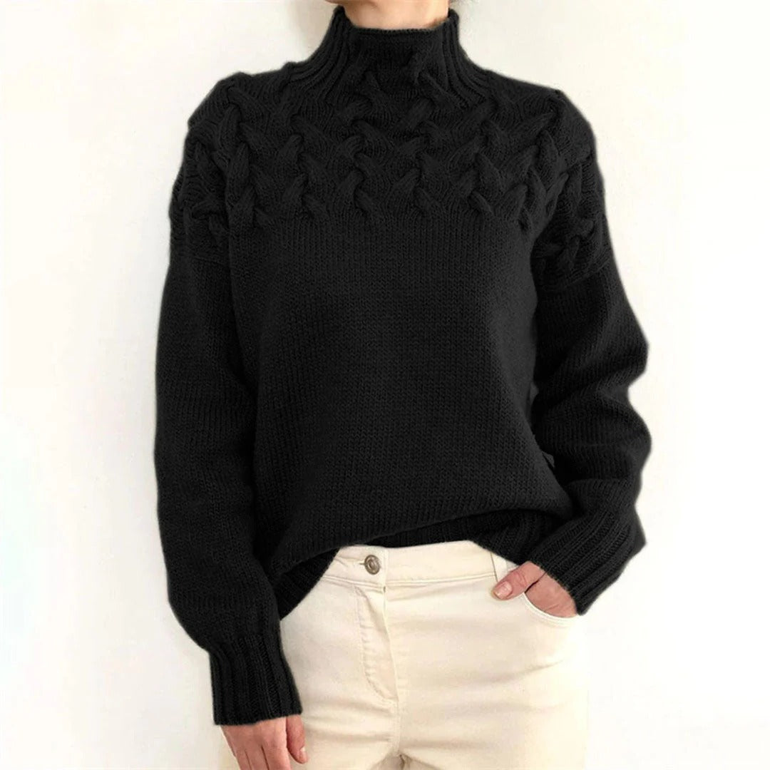 Women's Knitted Turtleneck Sweater