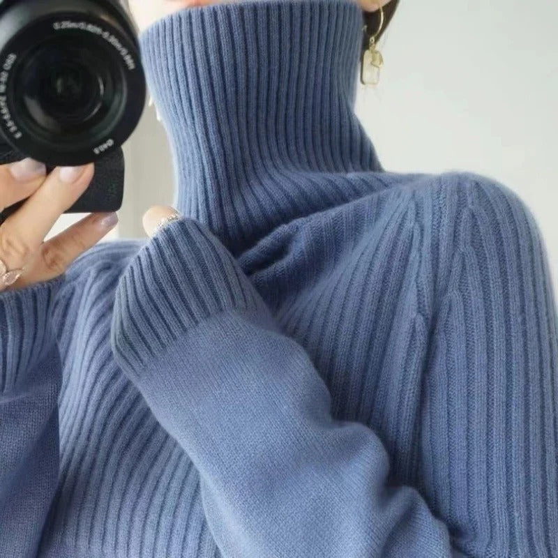 Women's Cashmere Sweater Turtleneck