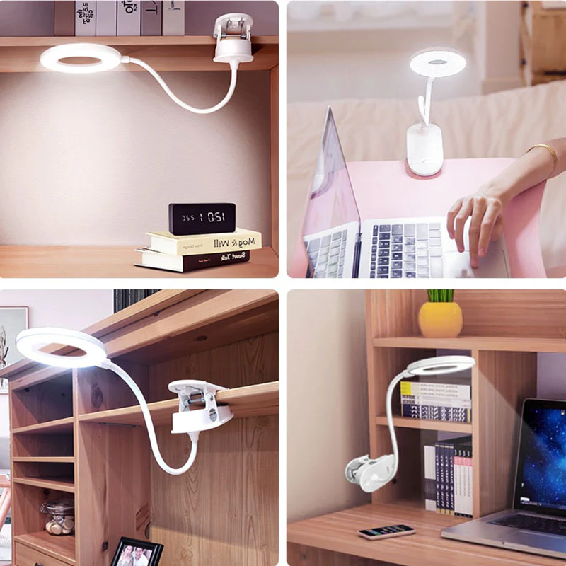 Wireless Table Clip Desk Lamp