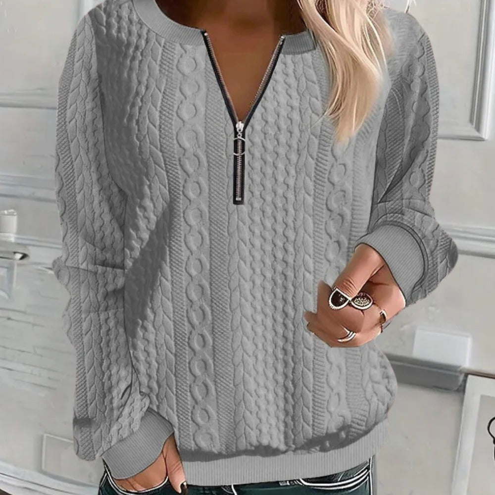 Soft and Casual Textured Sweater For Women