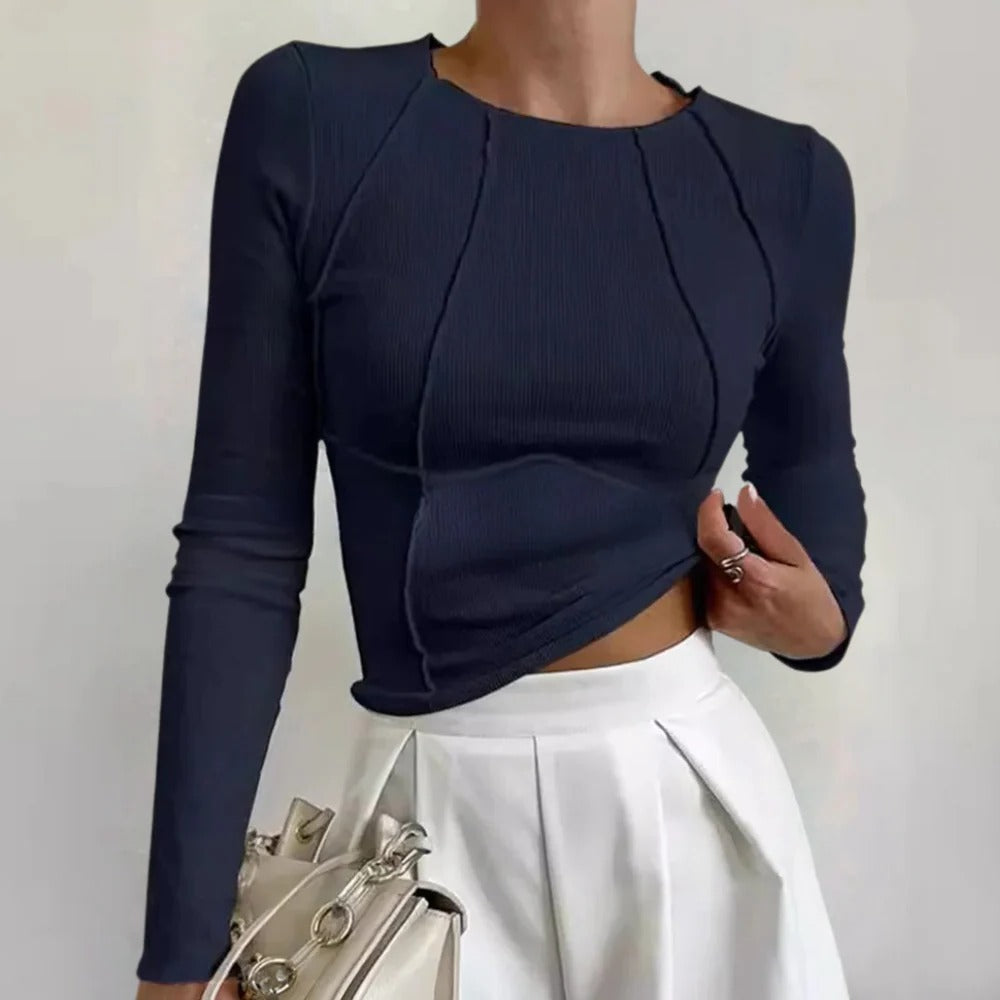 Simple Long Sleeve Women's Top