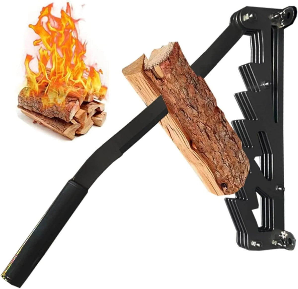 Wall Mounted Firewood Kindling Splitter