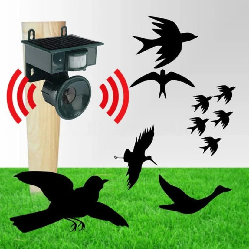 Motion Sensor Bird Deterrent for Crows: Ideal Pigeon Repeller with Sound Scarer