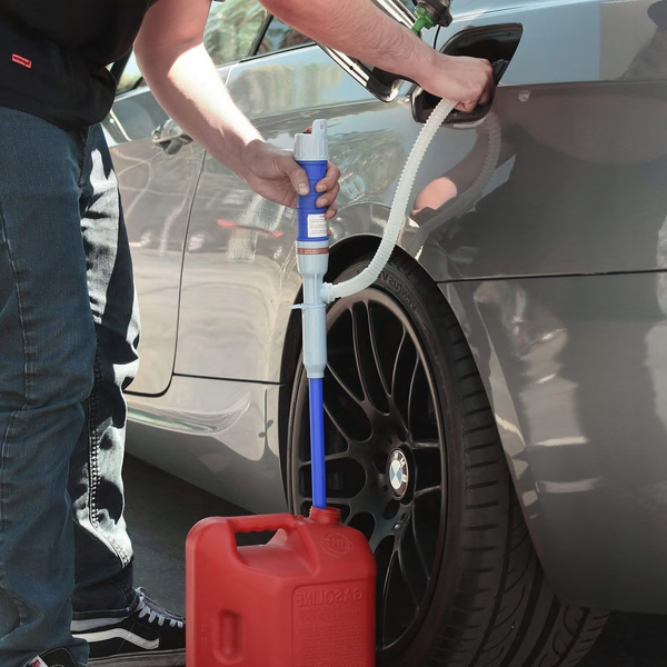 Electric Liquid Transfer Pump & Siphon - Electric Hand Pump, Battery Powered Siphon Pump for Gas, Fuel, Diesel, Water