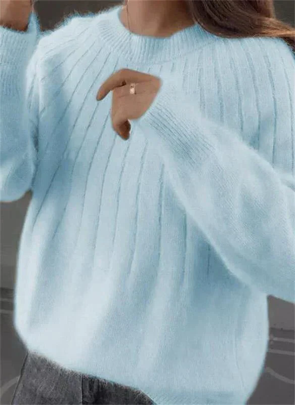 Soft Cashmere Knitted Sweater for Women - Warm and Luxury