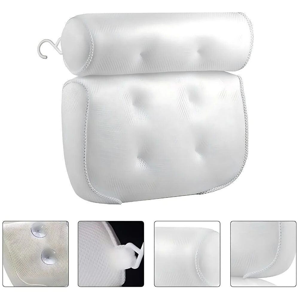 Relaxing Bath Cushion Headrest Back Pillow for Bathtub