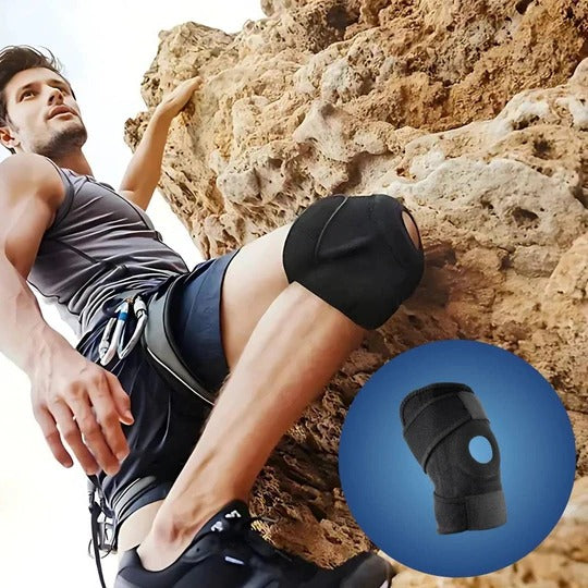 Knee Support with Adjustable Compression | for Pain Relief - Injury Recovery - Arthritis and Sports Stability