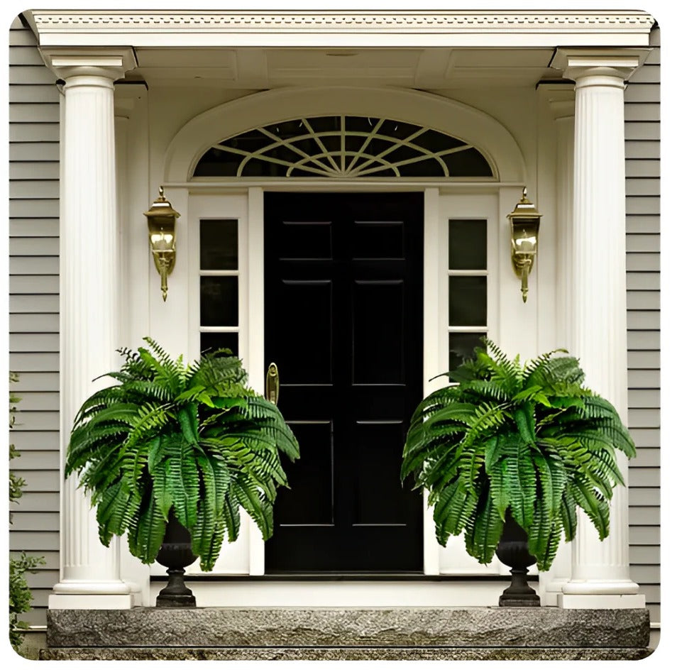UV Resistant Lifelike Artificial Boston Fern For Outdoors